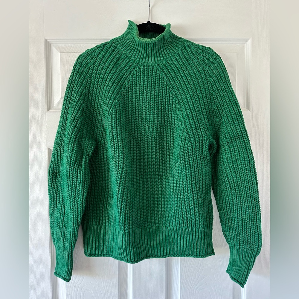 J. Crew Cotton Relaxed Rollneck Sweater Size XS